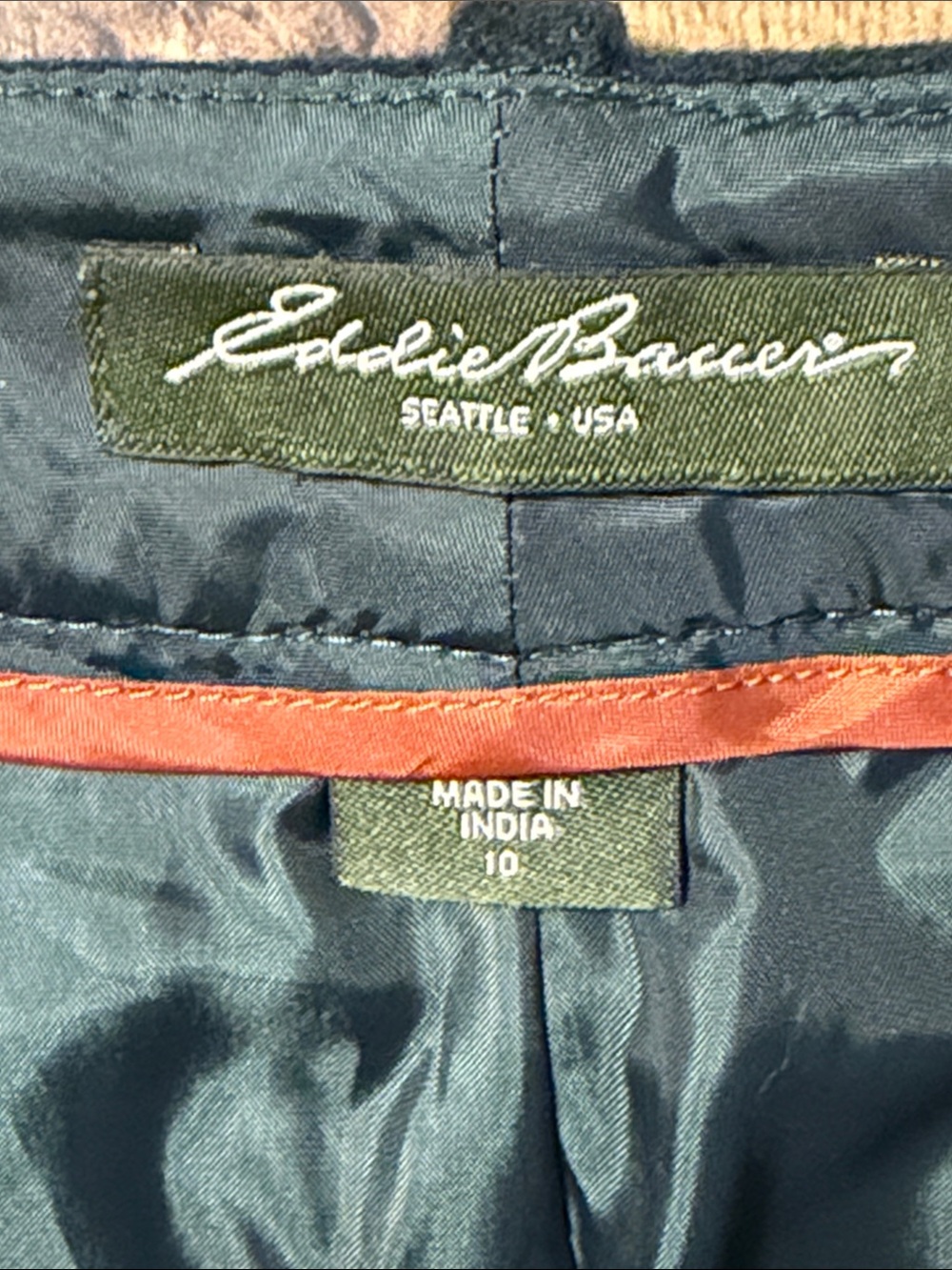 Eddie Bauer Mercer Fit Button Front Wool Blend Lined Mini Skirt Size 10 - Picture 3 of 9